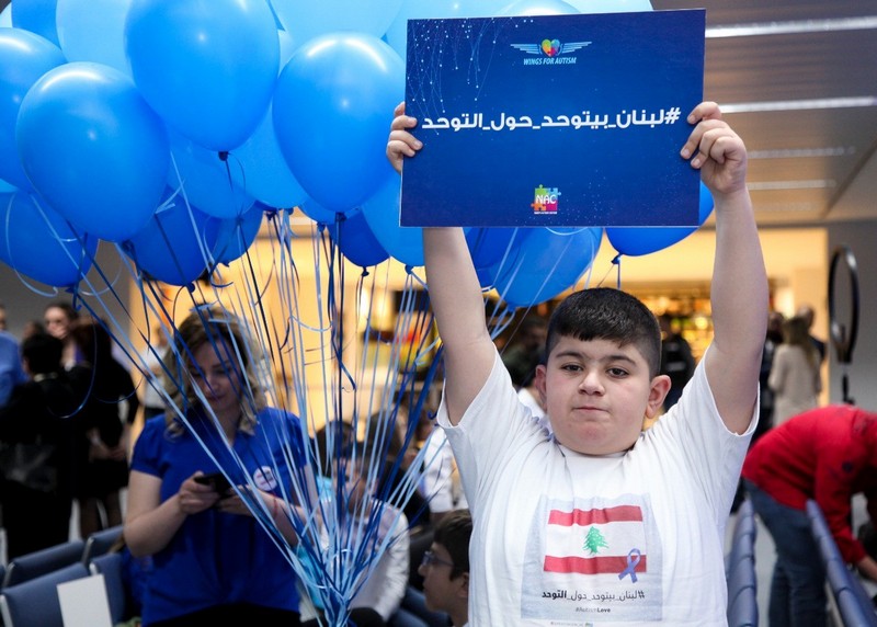 إفتتاح غرفة الحسية للمسافرين من الأطفال المصابين بالتوحد في مطار رفيق الحريري الدولي في بيروت
